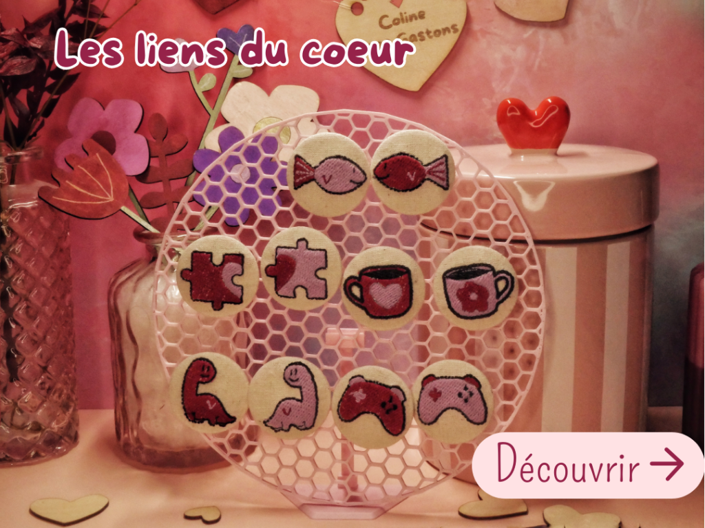 Collection les liens du coeur cliquable