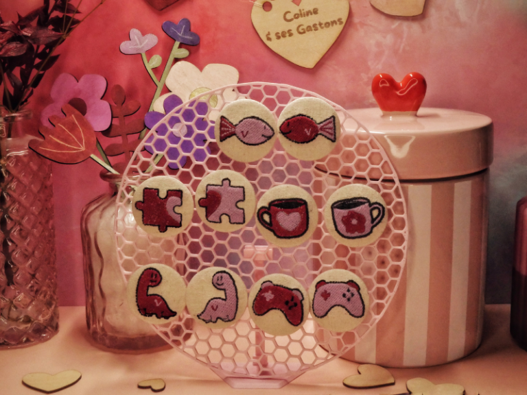 photos de tous les motifs de la collection les liens du coeur