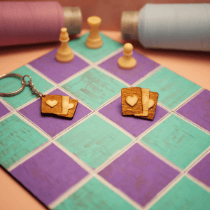 Trio de cartes - Bois